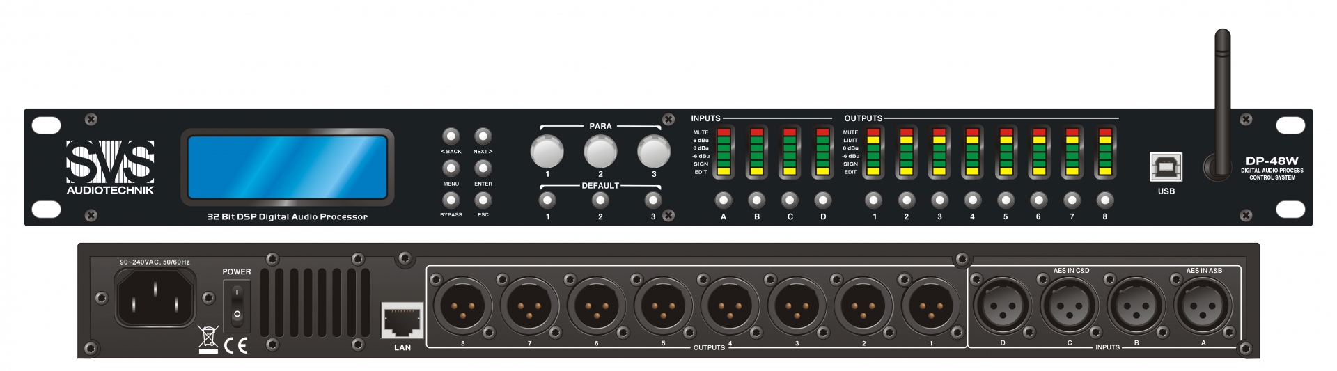 SVS Audiotechnik DP-48W Цифровой процессор: 4 входа 8 выходов в Республике Алтай