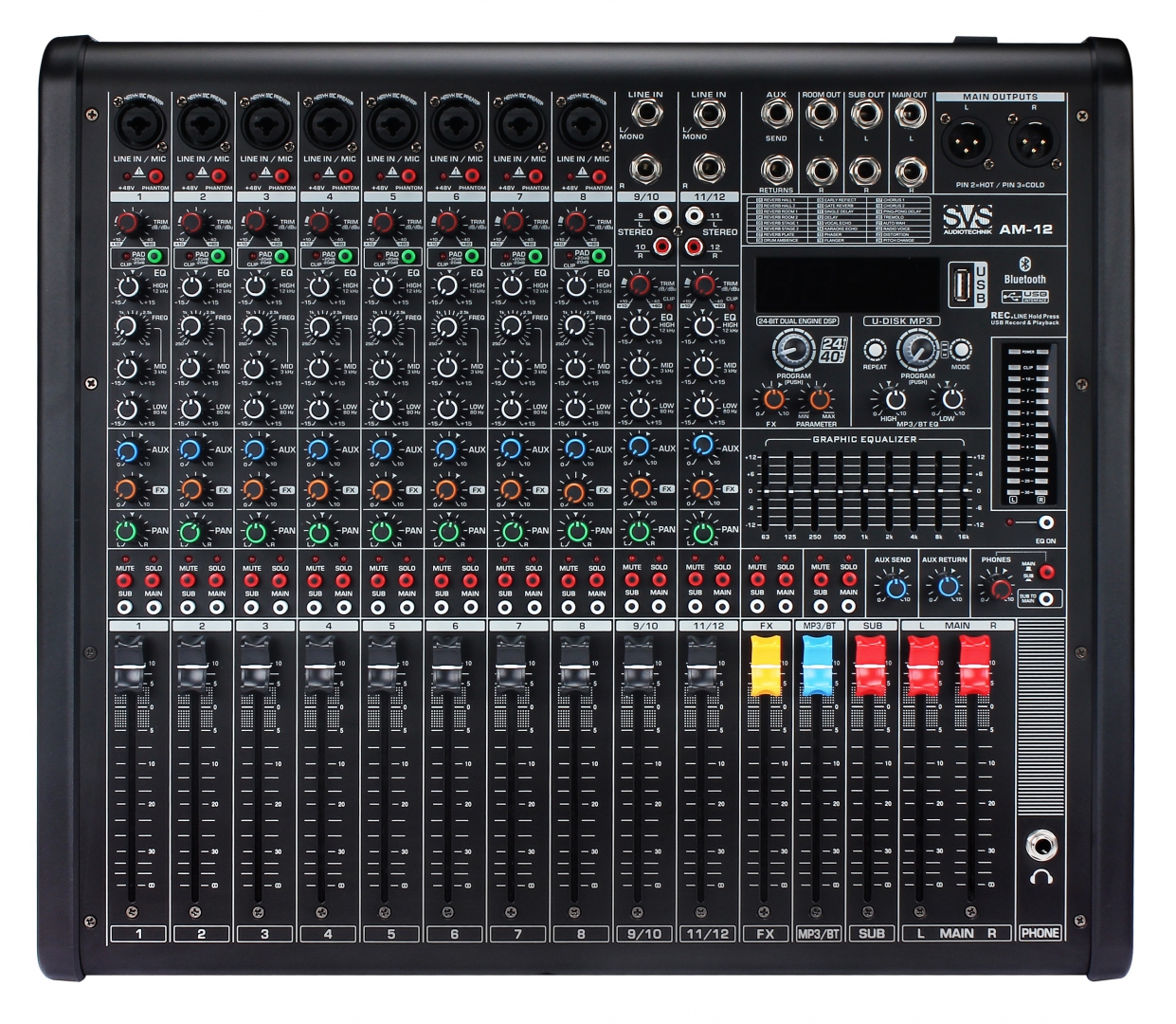 SVS Audiotechnik mixers AM-12 Микшерный пульт аналоговый, 12-канальный в Республике Алтай