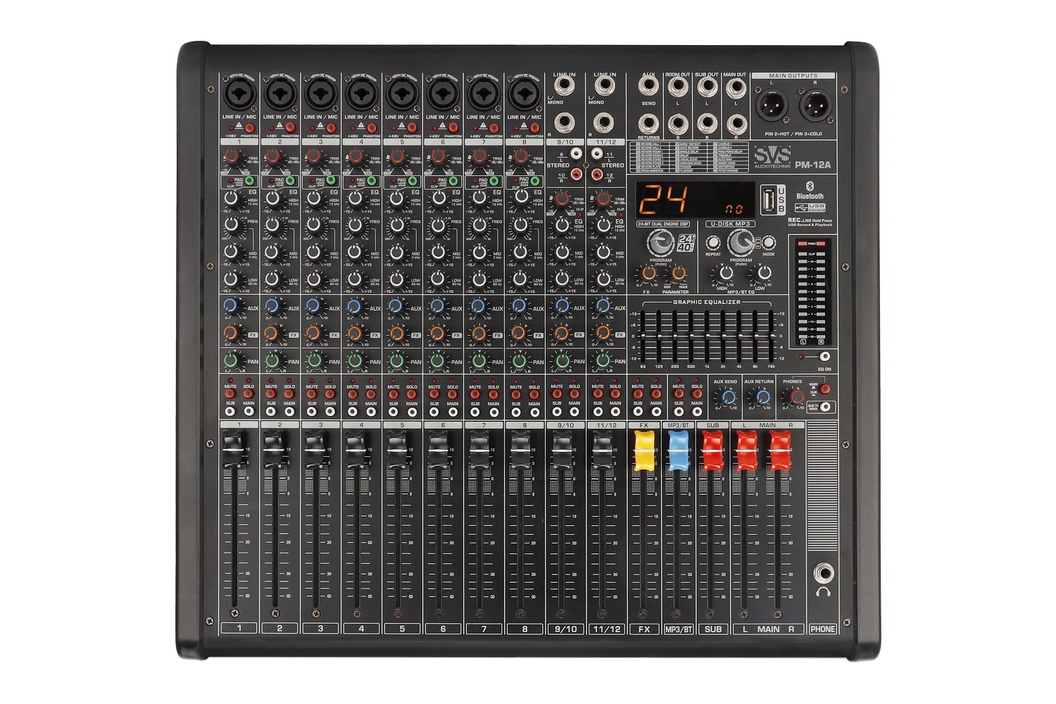 SVS Audiotechnik mixers PM-12A Активный аналоговый микшерный пульт, 12-канальный в Республике Алтай